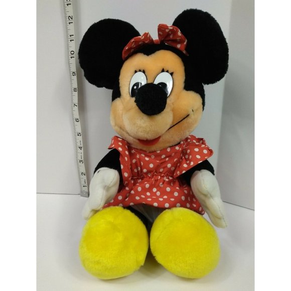 Mickey & Minnie Mouse Set Plush Animal 13" Toy Walt Disney World Disneyland Doll - Picture 6 of 12